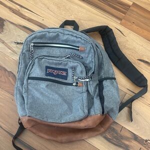 JanSport Classic Gray and Tan Backpack